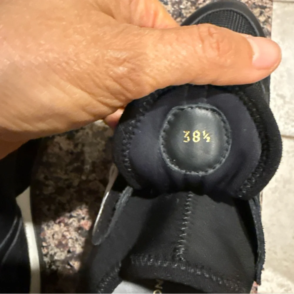 Louis Vuitton Black and White Run Away Sneakers - Picture 7 of 11